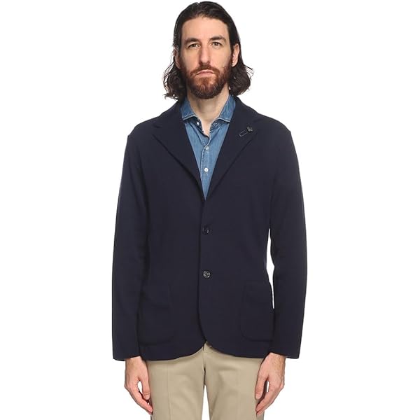 Amazon | [ラルディーニ] 2Bテーラードコットンニットジャケット