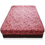 サポート(Support) ボックスシーツ シルフィーズ ブルーム ダブル レッド 約140×200×25cm