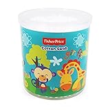 Fisher Price(フィッシャープライス) 抗菌綿棒 200本入 (ブルー) [並行輸入品]