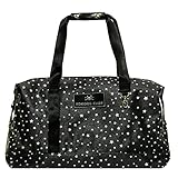 KOKORO CAREボストンバック ゴルフ スポーツ 防水 大容量 底板あり ショルダーベルト付き オシャレ 修学旅行 出張 リュック メンズ レディース(ブラック 星柄)