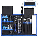 スクリュードライバーセットjustech 78 in 1磁気ドライバーセットミニポータブルwith 54ビット精度ドライバー修復ツールforポータブルボックスfor Ipad Iphoneノートパソコ