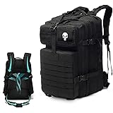 SPAHER 50L Military Tactical Backpack Fishing Bug Out Bag Backpack Large Army 3 Day Assault Pack Molle Rucksack for Outdoor H