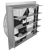 Fantech 2SHE0721 Axial Wall Shutter Fan, Direct Drive, 1/30 hp, 115V, 1 PH, TEFC, 7" [並行輸入品]