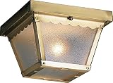 Volume Lighting V7232-1 2-Light Outdoor Ceiling Mount, Antique Brass by Volume Lighting