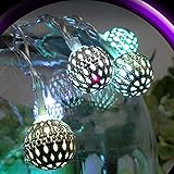 Pumpumly 防水 LEDイルミネーションライト40球5m 結婚式　ホームパーティー　お誕生日パーティー　クリスマスなどに最適 丸い電飾 低電圧ソーラーバージョン 4色ある