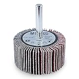 2" x 1" x 1/4" Shank Mounted Flap Wheels, 120 Grit Aluminum Oxide - 5 Pack [並行輸入品]