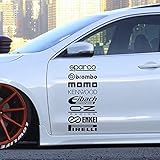 ｓｐｏｒｔｓ ｍｉｎｄ 車 バイク ステッカー デカール シール 汎用 サイド ドレスアップ スポーツマインド Sports Mind 全8カラー 3サイズ ブラック Mサイズ 25 9 5cm デカール 車 バイク