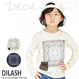 (ディラッシュ) DILASHペイズリープリント長袖Ｔシャツ/春 ロンＴ 100 オフホワイト