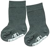 アンナニコラ 長め丈ソックス 新生児用 7-9cm グレー 2113 日本製