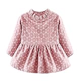 (プタス)Putars ベビー服 子供服 女の子 ワンピース 総柄 花柄 二色 裏起毛 防寒 可愛い 秋冬 旅行 記念日 プレゼント 6-24ヶ月