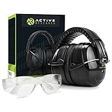 Active Research Earmuffs & Hearing Protection Bundle - Strongest Available 34dB Protection For Shoot