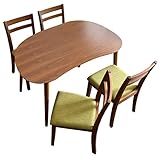 タンスのゲン 【 ダイニングテーブル + チェア 4点セット 】 120cm 天然木 ダイニングセット ウォールナット コンパクト 北欧 ウォールナット×グリーン 11719215 02