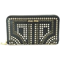 miu miu 黒 レザー 長財布 Amazon | [ミュウミュウ] ナッパレザー ジップアラウンド