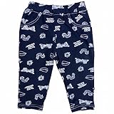 ストレッチパンツ はらぺこあおむし 総柄 ベビー パンツ ズボン ネイビー 80