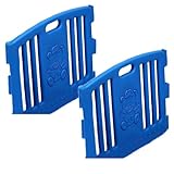 サークル「BABY　BEAR　ZONＥ」ベビーベアゾーン 専用拡張パネル2枚組セット【ブルー】 ベビーサークル