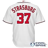 Stephen Strasburg # 37 Washington Nationals Youthホームクールベースレプリカジャージー( Youth Medium 10 / 12 )