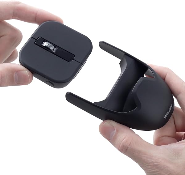 サンワダイレクト 小型マウス 分離式マウス Bluetooth/2.4GHz マルチペアリング 4ボタン 充電式 DPI調整 薄型 ミニ 無線 コンパクト 400-MAWB235 - 1