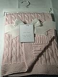 Little Luxury Baby Blanket Cable Knit Pink 100% Cotton 30 X 40 by Little Luxury [並行輸入品]