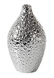 Torre & Tagus 902076A Lunar Vase, Short, Silver [並行輸入品]