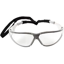 保護メガネ 自転車の防護眼鏡 防衝撃 防塵（青い鏡の脚+透明なフレーム） Amazon | [Cteybu] 保護メガネ 保護めがね 自転車の防護眼鏡