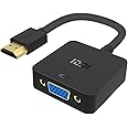 ICZI HDMI-VGA(D-SUB)変換アダプタ hdmi 変換 アダプタ ケーブル ブラック 1080p対応 HDMI オス to VGA メスアダプタ
