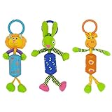 Baby Plush Rattlesハンドルおもちゃソフト漫画ライオンウサギ鹿動物ハンドベルDevelopmentalインタラクティブおもちゃ幼児子供のベビーカーベビーベッド高椅子とインタラクティブP