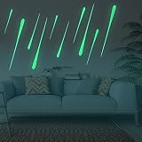 Casefan 10個入りグローでダーク発光ウォールステッカービニール取り外し可能な子供赤ちゃんの部屋アート壁画 GS001