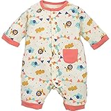 【カバーオール】総柄カバーオール (80ｃｍ, アイボリー)