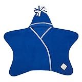 [ タッペンス＆クランブル ] Tuppence & Crumble おくるみ スターラップ 0～4ヶ月 星型 ベビー アフガン フリース 足つき BFSTARWb コバルトブルー Star Baby