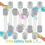 Child Safety Locks - Best Latches for Baby Proofing Cabinets, Drawers, Cupboards, Doors, Fridge. Chi