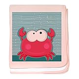 CafePress – Crab – -スーパーソフトベビー毛布、新生児おくるみ ピンク 07724511746832E