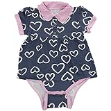 Silkberryベビー竹baby-girls Skirted Bodysuit カラー: ブルー