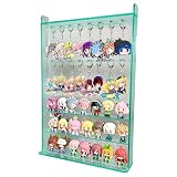 プラスアート　アクリルキーホルダーケース/アクキーケース/キーホルダーコレクションケース/ガチャガチャ専用コレクションケース/ミニフィギュアケース　フック2段・下2段棚付き 幅30cm　卓上　デスク上　机上