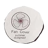 扇風機カバー　ファン防塵カバー　ほこり防止　ホコリ、汚れからを守る　直径48cm　清潔　保護カバー　不織布カバー　オシャレ　怪我防止　洗える　簡単に取り付ける