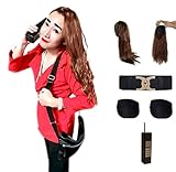 G-HOUSE（ジーハウス） オリジナル 平野ノラ風　コスプレセット　バブル　赤　コート　ベルト　ショルダーフォン　ウィッグ おまけで電話グッズ 肩パッド 付属 卒業 花見　余興　OHB051