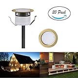 ガーデンライト FVTLED 埋め込み式ライト スポットライト 地中埋込型ライト 12V 0.6W IP67防水 LED 照明 省電力 ガーデニング/庭/花壇/坪/公園に最適 CE RoHS認証 (2