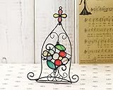 飾るインテリア 丸和貿易 ブリエット ミニイーゼル ツインフラワーブラック 400638001