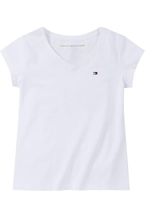 Tommy Hilfiger Women's Short Sleeve V 