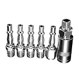 Fenteer カップラー　カップリング　クイックコネクター　ネジ式　1/4インチ　6個キット　　　　　