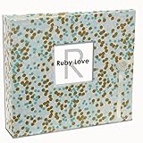Special Edition (Years 1-5) Ruby Love Mint & Gold Shimmer Baby Memory Book by Ruby Love Baby