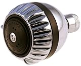 Chrome Shower Pro Massage Showerhead with pressure compensating flow controller, low flow 2.0gpm