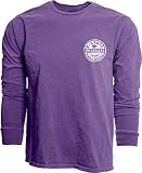 NCAA染めRingspun Longsleeve Tee L パープル