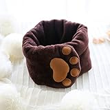 BXL キッズ かわいい マフラー ふわふわ やわらかい ネックウォーマー 暖かい 防寒 (にくきゅう)