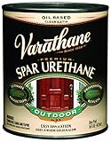 Rust-Oleum Varathane 242184 1-Pint Classic Clear Oil Based Outdoor Spar 275 Voc Urethane, Satin Fini