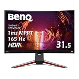 BenQ MOBIUZ EX3210R 湾曲ゲーミングモニター (31.5インチ/湾曲率1000R/165Hz/VA/WQHD/1ms/HD