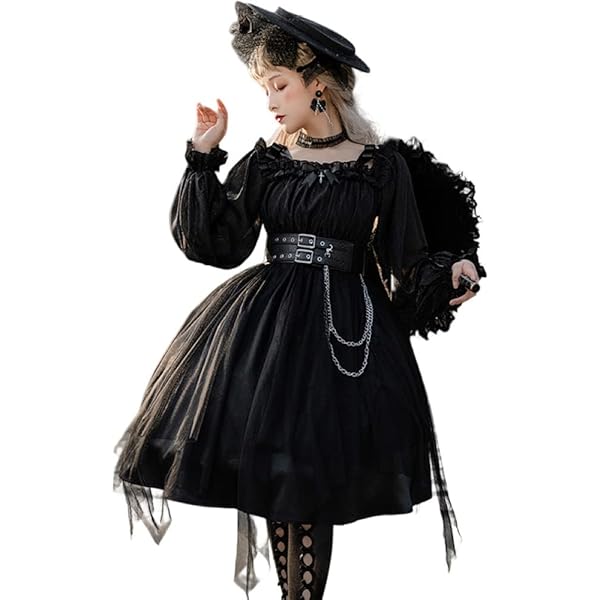 ゴスロリ lolita オリジナル 洋服 ロリータ ワンピース　ブラック Amazon.co.jp: [d．alice Gothic ＆ Lolita
