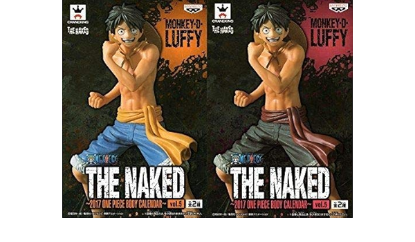 Amazon Co Jp ワンピース The Naked 17 One Piece Body Calendar Vol 5 モンキー D ルフィ 全２種セット ホビー