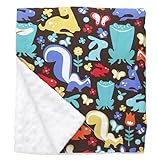 Baby Elephant Ears Ultra Soft Baby Blanket (Large (27x29), Grass Menagerie) by Baby Elephant Ears