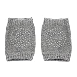 Domybest　ベビー　膝パッド　膝プロテクター　ニーパッド　膝用サポーター　滑り止め　レッグウォーマー　赤ちゃん　4色選べ (グレー)