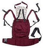 C-Princess 抱っこ紐新生児 3WAY使い方付きの便利な抱っこひも ５-６ヶ月から2歳ベビーに対応　調節可能オリジナル・ベビーキャリア　紺色 (2レッド)